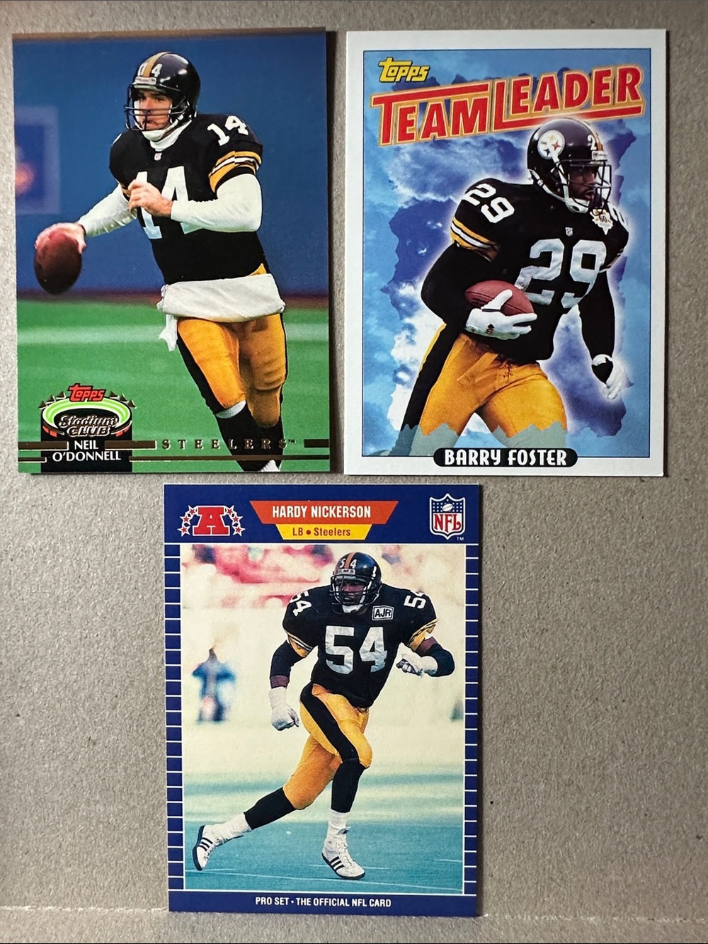 Rod Woodson with Jack Ham/Terry Bradshaw Steelers legends lot of 18 - Picture 10 of 13